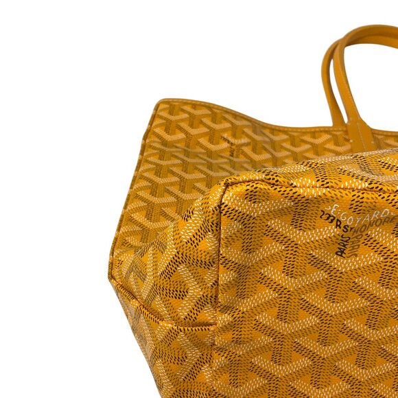 Goyard Yellow Goyardine Canvas Saint Louis PM Tote Handbag - Picture 10 of 16